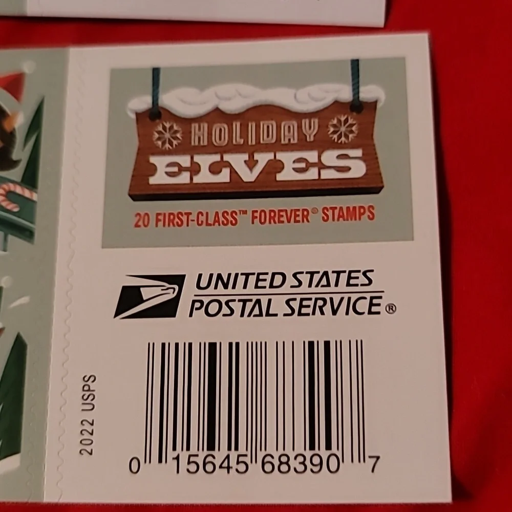 100 Holiday Elves 2022 Forever Postage Stamps USPS Christmas Wedding Invitations